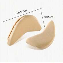 2 piezas Tapones para dedos de los pies con almohadilla de esponja Almohadilla antideslizante para tacones altos Almohadilla gruesa contra el dolor para hombres y mujeres Media talla adicional Almohadilla para los pies
