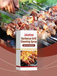 120ml Barbecue Grill Cleaning Spray, Portable Outdoor Grill Cleaner For Removing Oil And Stains, Oven And Stove Foam Cleaner