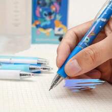 Disney 36 Disney Stitch Series Erasable Glue Pen, A 0.5-Millimeter Cartoon-Themed Ink Pen, Official Stationery Suitable For Use In Schools And Offices, A Perfect Gift For Festive Parties, Birthdays, Valentine's Day, And New Year.