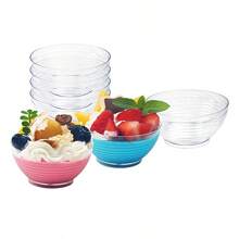 25 Stücke/50 Stücke durchsichtige Mousse Becher, Mini Schälchen für Desserts, Puddings, Vorspeisen, Dips, geeignet für Party, Geburtstag, Feiertag, Hochzeit, Dessertbecher und kleine Schüsseln