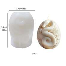 Stampo per candele in silicone di forma elegante a serpente