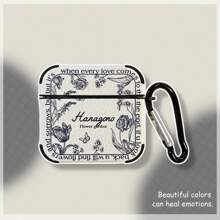 Flower Fresh Minimalist Style Bluetooth Earphone Protective Case, Compatible With Airpods 1/2/3/4/Pro/Pro2, Lightweight And Convenient