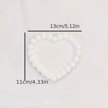 [1pc Jewelry Display Tray] 1pc Plaster Jewelry Display Tray, Jewelry Tray, Exquisite White Ring Earrings Tray, Dressing Table Decoration Display Tray, Jewelry Display Decoration Photo Props, Jewelry Trays