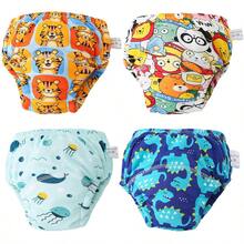 Set de 3 piezas de pantis de entrenamiento para ir al baño para bebés, calzoncillos lavables a prueba de fugas con estampados lindos, unisex para niños y niñas pequeños - Multicolor - Ver 10