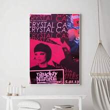 1 件墙面艺术海报乐队水晶城堡海报印刷海报墙画卧室客厅墙壁酒吧餐厅帆布可选框架 - 彩色 - 查看 8