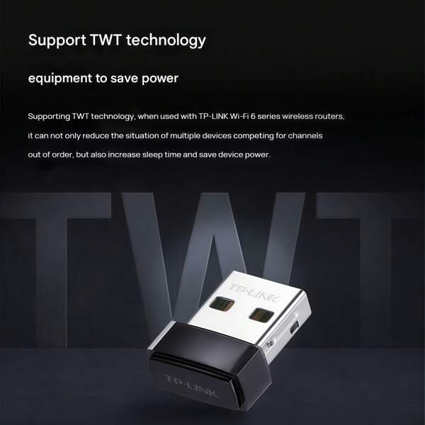 tp-link TL-XDN6000 Mini WLAN Adapter - Ultraportabel, treiberfrei, unterstützt AP Hotspot Modus, stabile Dual-Band-Verbindung für PC/Laptop