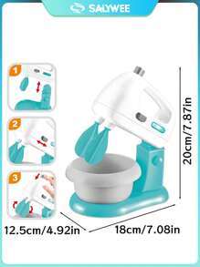 SALYWEE Juguetes de simulación hogareña para niños, utensilios de cocina, juguete de plancha/batidor/exprimidor, juguetes de simulación de electrodomésticos pequeños, muy interactivos, satisface el corazón de las niñas, mejor regalo de cumpleaños para niñas