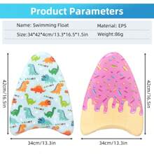 1pc Floating Board For Surfing And Swimming-Beginner's Swimming Kickboard - Thick EVA U-Shaped Floating Board For Improved Buoyancy And Comfort