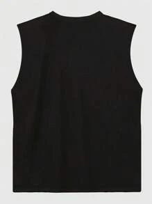 Set de 3 camisetas deportivas casuales para hombres, de tela de punto ligera y transpirable, cuello redondo sin mangas, adecuadas para el gimnasio y el uso casual