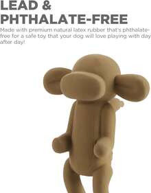 Outward Hound Latex Rubber Balloon Gator Squeaky Dog Toy, Large - Monkey Latex Balloon - 查看 4