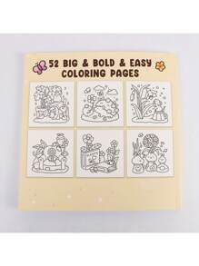 1pc Into Gardens :Easy Coloring Book For Adults And Teens, Coloring Book Super Cute Designs Of Cozy, Hygge Spaces For Relaxation (Cozy Spaces Coloring) .Back To School A Relaxing Gift For Friends, Couples, And Family . Painting Kit [Default Without Pen]