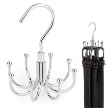 1pc Multi-Functional Rotating 8-Hook Rack 360° Hanger Hook For Belts, Bras, Vests, Ties, Scarves, Wallets, Hats, Etc.