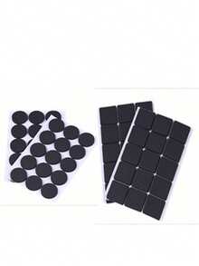 2 Sheets (30pcs In Total) Anti-Slip Table And Chair Leg Pads, Sofa Foot Pads, Floor Protectors For Table Legs, Chairs, Stools Etc. - Black - View 14