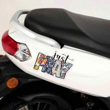 3pcs "Just Pray" Motivational Stickers With Bible Verses, Religious Inspirational Sticker For DIY Decoration On Laptops, Water Bottles, Phone Cases, Car Bumpers, Helmets, And Windows