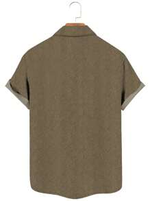 Plus Size Men's Fashionable Shirt, Suitable For Summer