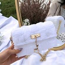 6pcs DIY Handbag Weaving Kit With Buttons, Clasps & Chains - White Mesh Crafting Set For Creative Projects,Stitch,Gifts, Crafts, Stitch, Personalized Gifts, Crochet, Adult Crafts, Sewing, Sewing Fabrics, Sewing Accessories, DIY, Crochet, Craft Kit,