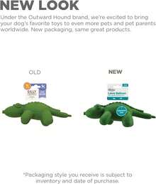 Outward Hound Latex Rubber Balloon Gator Squeaky Dog Toy, Large - màu xanh lá - Xem 8