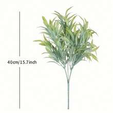 6 件人造植物，唐菖蒲草、春草、桉树、草、龟背竹，6 种适合花束婚礼装饰花瓶装饰 DIY 艺术装饰，户外人造草坪，人造植物花园装饰 - 彩色 - 查看 24