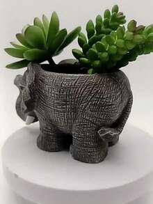 Maceta de elefante - Maceta de planta de resina con forma de animal, maceta linda de cactus y suculentas, maceta de plantas con forma de animales para decoración del hogar, macetas de flores para plantas de exterior - Multicolor - Ver 5