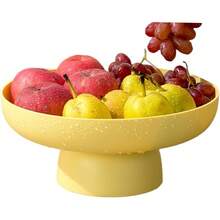 Fruit Bowl Fruit Basket For Kitchen Countertop Kitchen Storage Baskets Stand Organization, Decor Centerpiece For Kitchen Counter Or Dining Room Tables, White-Yl - Yellow - View 1