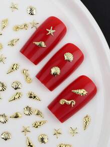 Set di accessori per unghie in stile kawaii, con 6 griglie/scatola, accessori in metallo con borchie, conchiglie, fenicotteri, stelle marine, per unghie in stile oceanico, decorazioni per unghie in stile premium metallico Y2K, set di forniture per unghie fai da te, gemme per unghie, kit per unghie, accessori per salone di unghie, strumenti essenziali per tecnici di unghie