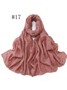 1 Piece Fashion Style Women Scarf Wrap Leaf Bronzing Shawls Headband Fantastic Crinkle Viscose Hijab