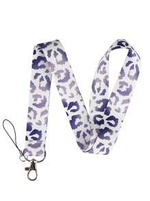 1pc Colorful Leopard Print Lanyard ID Card Holder Set, Suitable For Doctors, Nurses, Students, Teachers, Exhibition Staff ID Badge Lanyards, Can Be Used As Exhibition, Gift, Keychain Or Daily Use Car Accessories Bag Charm School