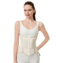 1pc Unisex High Waist Latch Slimming Belt, Double Pressure, Breathable, 7-Rib Support Waist Cincher Gym Accessories - Beige - View 2
