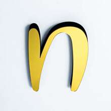 Pegatina de espejo de pared de alfabeto 3D acrílica autoadhesiva y extraíble, decoración casera creativa DIY. Desprendimiento e instalación inmediatos, retira sin dejar marcas. Variedad de formas alfanuméricas, logotipo personalizable. Resistente al agua y a la humedad, con gran resistencia climática, adecuado para todo tipo de estilos arquitectónicos.