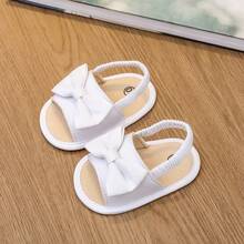 Baby Sandals 0-15M, Bow Decor Toddler First Walking Shoes - White - View 6