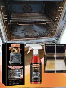 120ml Barbecue Grill Cleaning Spray, Portable Outdoor Grill Cleaner For Removing Oil And Stains, Oven And Stove Foam Cleaner