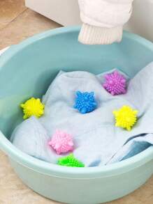 1/4/8/16pcs Reusable Laundry Washing Balls - Fabric Softener For Washing Machine, Anti-Wrinkle, Dirt Removing And Clothing Cleaning, Durable Material, Multiple Colors (Pink, Yellow, Green, Blue) - Suitable For Delicate Fabrics, Enhance Vortex Rotation For Gentle Cleaning, Laundry Room Accessory