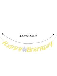 1 Stück Prinzessinnen Geburtstags Party Zubehör, Banner Hintergrund, Prinzessinnen Themen Mittelstück Set, Geburtstags Party Hintergrund Dekorationsfahne, Party Geschenk Heim Dekorationen Wandbehang Raum Dekoration Geburtstags Dekorationen Party Dekorationen