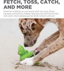 Outward Hound Latex Rubber Balloon Gator Squeaky Dog Toy, Large - màu xanh lá - Xem 5