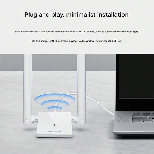 tp-link TL-XDN9000H Smarter Treiber-freier WLAN-Adapter mit Auto-Erkennung beim Start | Plug & Play Flaches Design | USB3.0 SuperSpeed Anschluss kompatibel mit Windows 10/11