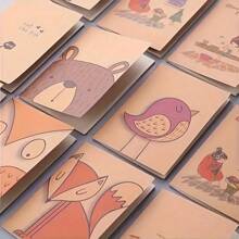 10pcs Cartoon Mini Pocket Notebook - Diary Journal