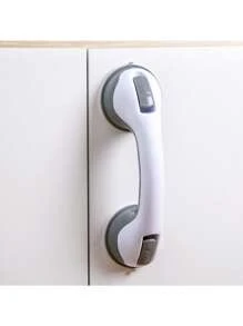 1 pièce Barre d'appui de salle de bain de style moderne, convenant aux personnes âgées, conception antidérapante, base adhésive solide, en matériau plastique