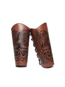 1pc Medieval Style Retro Wristband Prop For COSPLAY - Brown - View 7