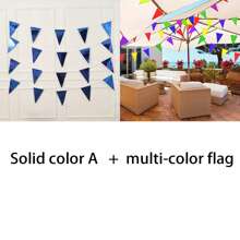 20 Peças Bandeiras de Triângulo Espelhadas de Tamanho Grande, Banners Pendentes de Flâmula