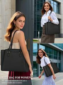 NEWHEY 女士笔记本电脑手提包 15.6 英寸防水皮革电脑包 适合商务办公