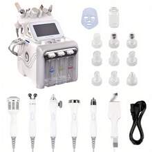 [Mother's Day Limited]-7-In-1 Hydrogen Oxygen Beauty Meter, Hydrofacial,Double Large Pump Home 7-In-1 Hydrogen Oxygen Beauty Skin Cleansing Spa, Gentle Care Cleansing Skin, Mother's Day Gift, Perfect Gift For Wife