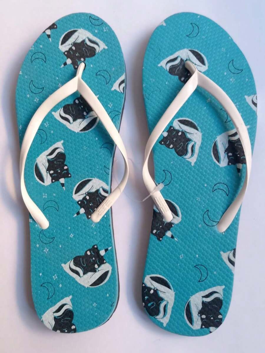 Sandalias casuales y simples para Mujer de EVA comodas y con correa flexible varios estampados y colores Vacación Básico Playa Casual Al aire libre EVA Playa todo el año - Azul menta - Ver 1