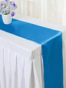 2件/5件/10件缎面婚礼装饰桌旗适用于酒店活动家居生日餐厅宴会丝带桌旗派对桌旗 - 彩色 - 查看 44