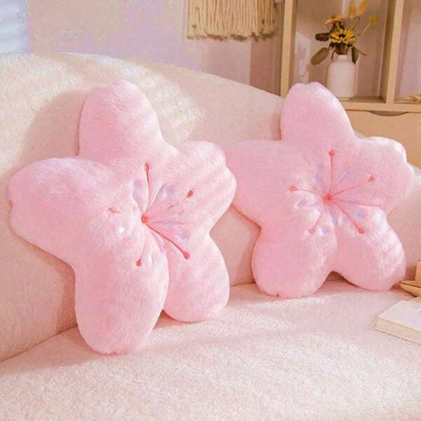 1-Pack Cute Cherry Petal Pillows Sofa Bedroom Tatami Living Room Pillow Flower Back Cushion , Halloween.Thanksgiving Gift