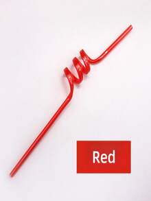 Set de 5 pajitas de plástico reutilizables con forma de PETG para el Día del Padre, pajitas de PVC creativas y enrollables, adecuadas para Hawai, el hogar, té de burbujas, al aire libre, fiestas y otras ocasiones de comida - Multicolor - Ver 7