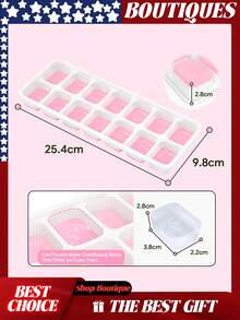 Ice Cube Trays 4 Pack, Silicone With Removable Lid, Easy-Release Flexible 14-Cube Trays, Stackable Covers For Cocktail, Freezer, Ice Cube Tray, Ice Cube Trays For Freezer, Ice Trays For Freezer, Ice Trays, Ice Cube Tray With Lid, Silicone Ice Cube Trays With Lid, Ice Cube, Ice Cube Tray Silicone, Ice Tray With Lid, Ice Cube Trays For Freezer With Lid, Silicone Ice Tray, Icecube Trays For Freezer, Ice Trays For Freezer Silicone, Silicone Ice Trays, Ice Tray Silicone, Silicone Ice Cube Trays, Cubos De Hielo, Para Hacer Hielo Cubos, Ice Cubes Trays, Silicone Ice Trays For Freezer, Molde Para Hielo, Ice Cube Trays Silicone, Ice Trays With Lids, Easy Ice Cube Trays - 4pcs Pink - View 3