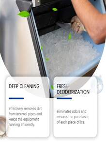 jakehoe Ice Maker Cleaning Tablet, Gentle Home Use Descaling & Deodorizing Ice Maker Cleaning Tablet