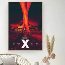 1 幅恐怖电影海报复古电影海报墙面艺术画书房墙画帆布礼物生日毕业可选画框 - 彩色 - 查看 28