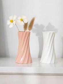 1 pezzo Vaso in plastica mini con design in vita, dimensione in miniatura adatto per la decorazione interna, vaso da fiori, accessorio per scrivania d'ufficio