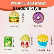 25PCS Mini Food Squishy Toys Set, Party Favors Gift, Goodie Bag Stuffers, BasketFillers,Classrrom Prze-Assorted Varieties - Nhiều màu - Xem 2